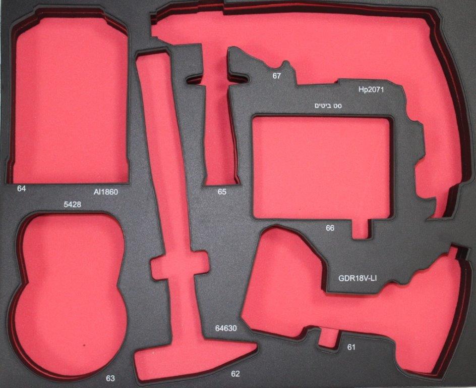 תבניות ספוג לכלי עבודה